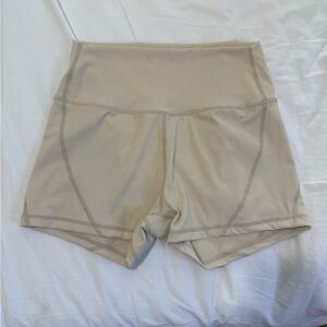 Born Primitive High Waist Bike Shorts in Beige